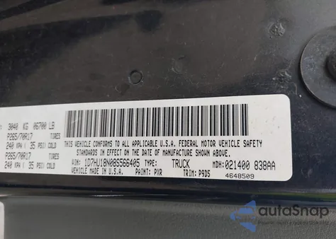 2008 Dodge Ram 1500 St/Sxt z USA, uszkodzony, nr VIN 1D7HU18N08S566405